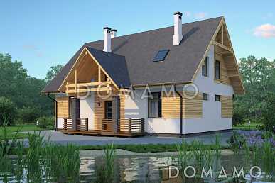 Проект лаконичного мансардного дома со строгой отделкой Проект лаконичного мансардного дома со строгой отделкой