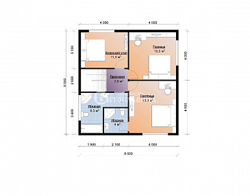 Оренбург / План мансардного этажа Оренбург / План мансардного этажа