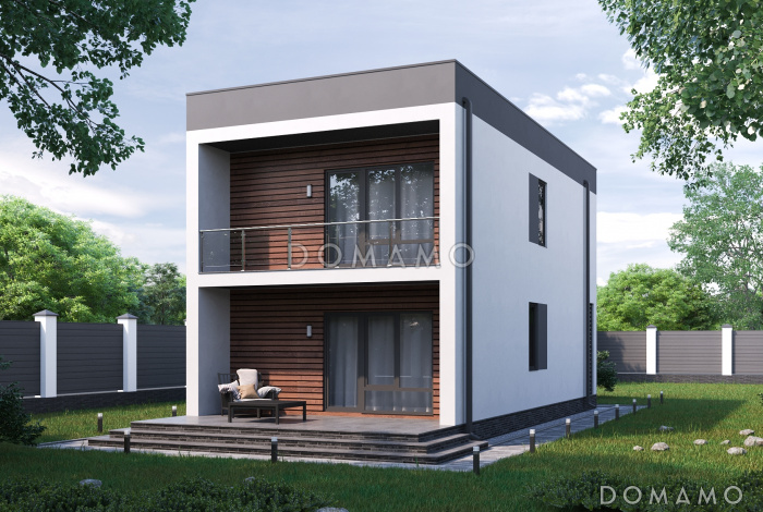 Проект двухэтажного дома в современном стиле