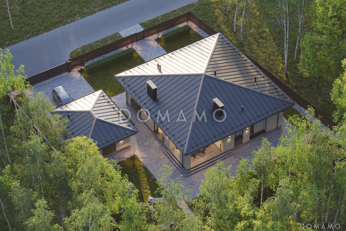 Проект небольшого квадратного дома с 2 спальнями / 8