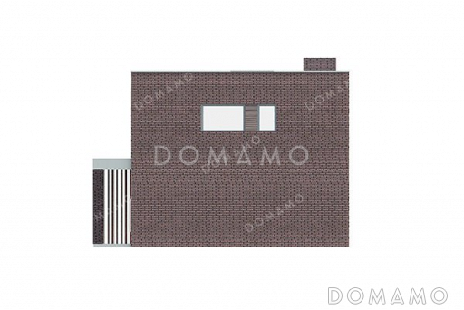 Проект двухэтажного дома с просторной гостиной и террасой / Фасад 4