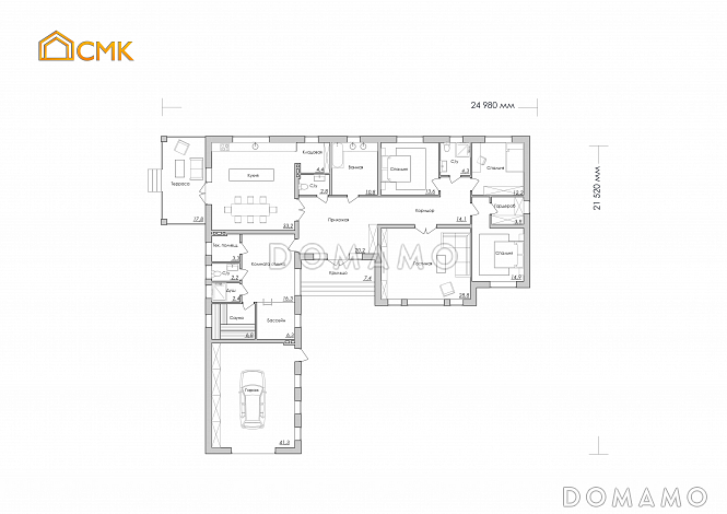 Преображенское / План 1 этажа Преображенское / План 1 этажа