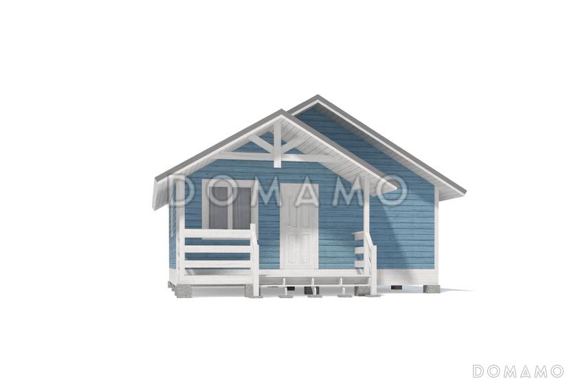 Проект бани из клееного бруса 6х5 с мансардой / 3