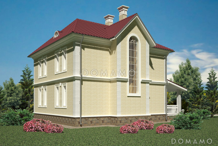 Проект классического коттеджа 10х10. Проект классического коттеджа 10х10.