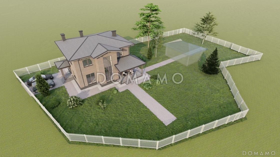 Проект двухэтажного каркасного дома со вторым светом и детской на втором этаже / 3