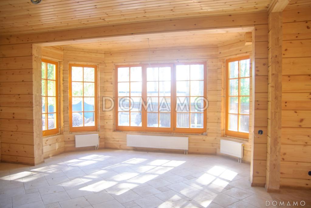 Проект дома из клееного бруса с гостиной, совмещенной с кухней-столовой / 11