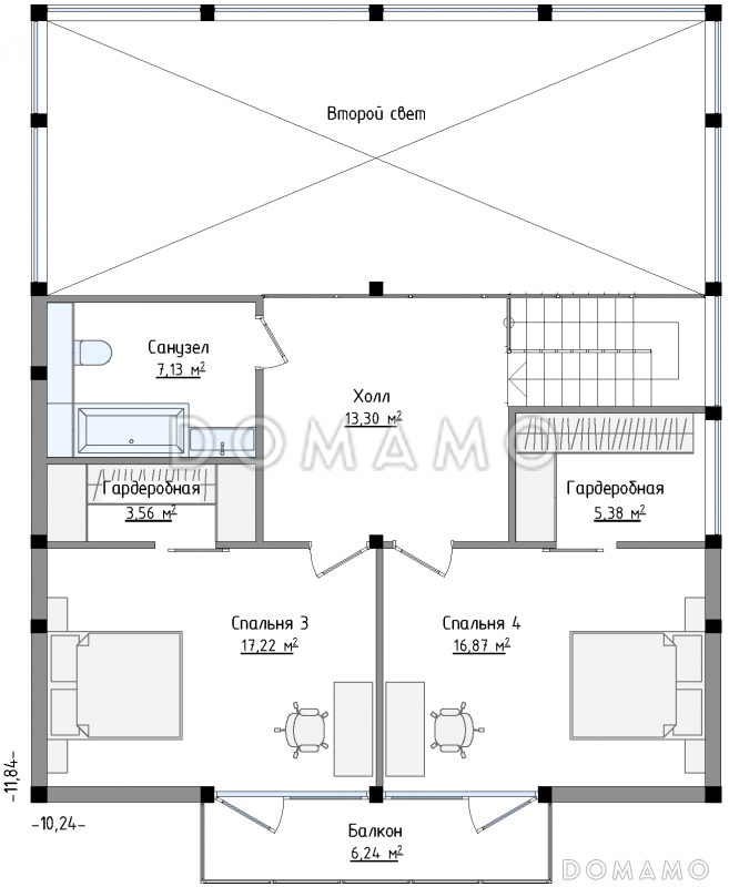 SCANDI 171 / План 2 этажа
