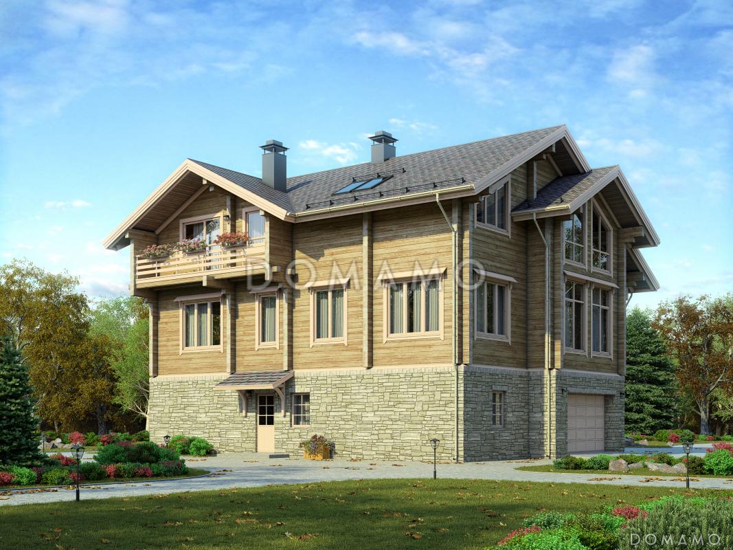 Проект дома с сауной на цокольном этаже / 2