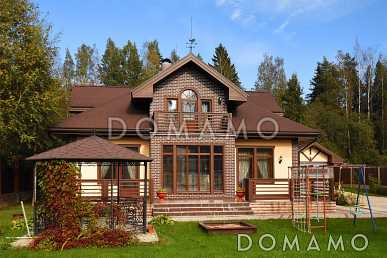 Проект кирпичного дома с 4 спальнями