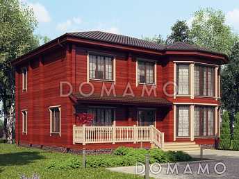Проект просторного дома из клееного бруса