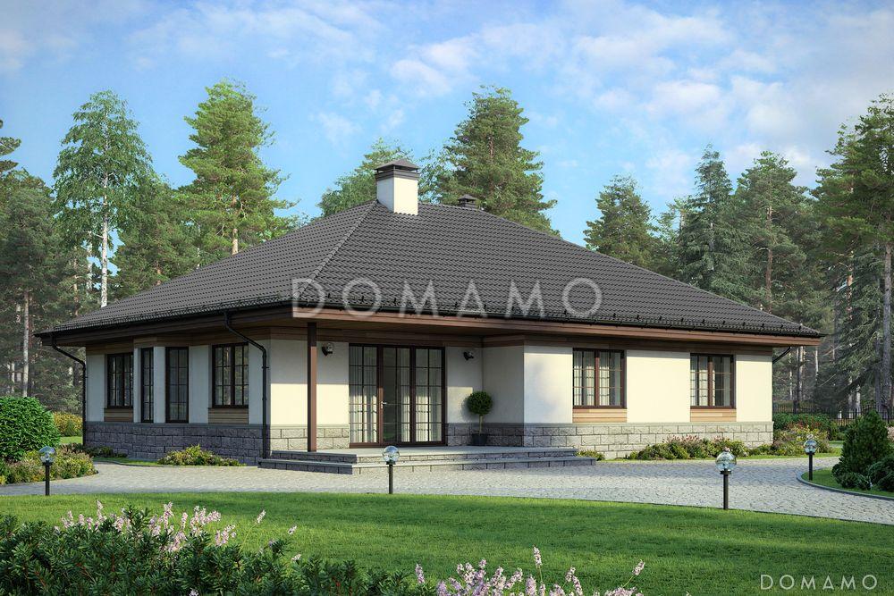 Проект каркасного одноэтажного дома / 2