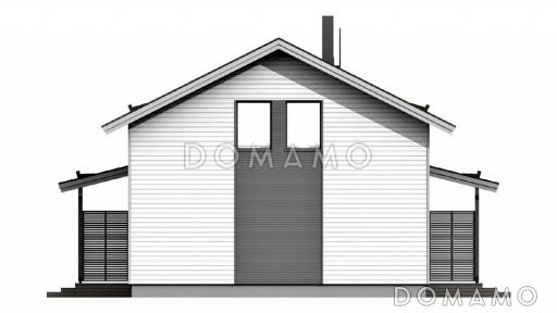 M-170 одноэтажный с мансардой дом  / Фасад 1