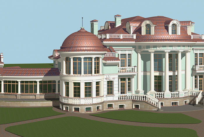 Проект большого дома более 1500 м. кв.