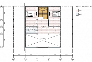 Проект фахверкого дома 224D2 / План 2 этажа