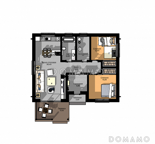 КейСтрой-234 / План 1 этажа