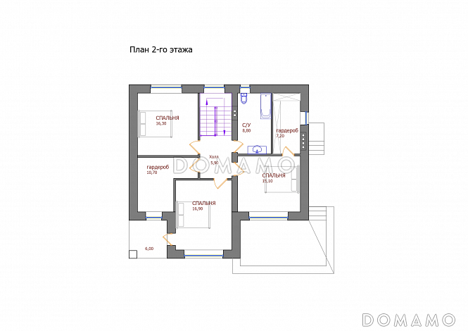 Проект 117 / План 2 этажа