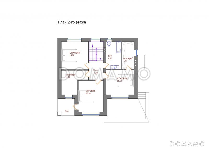 Проект 117 / План 2 этажа