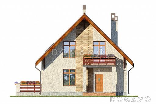 Проект дома из СИП панелей до 150 кв.м / Фасад 2