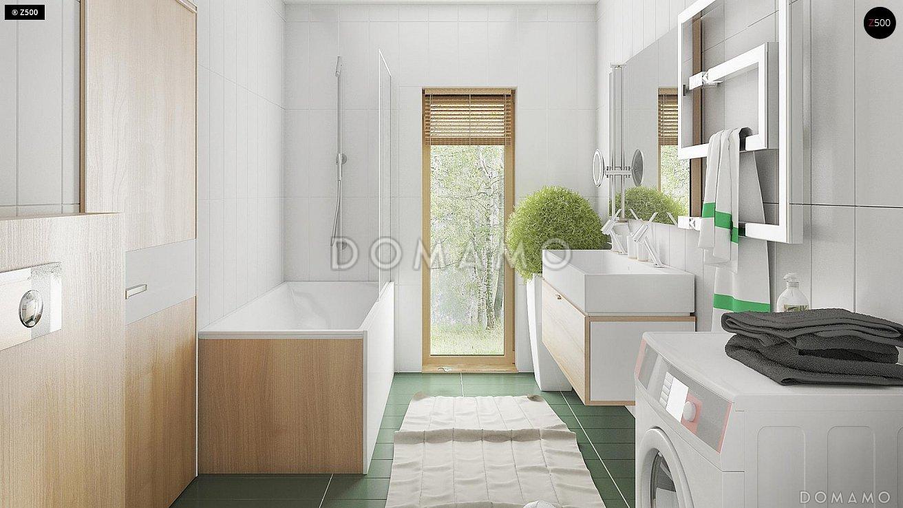 Проект одноэтажного дома из кирпича с тремя спальнями и кабинетом / 17