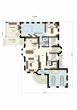 Конкорд / План 1 этажа Конкорд / План 1 этажа