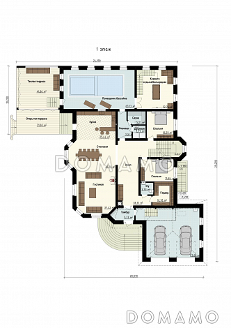 Конкорд / План 1 этажа Конкорд / План 1 этажа