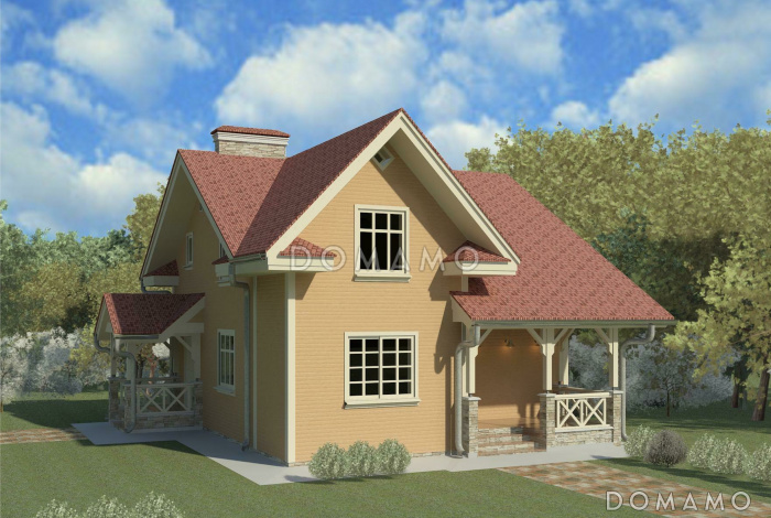 Проект одноэтажного дома с мансардой и подвалом Проект одноэтажного дома с мансардой и подвалом