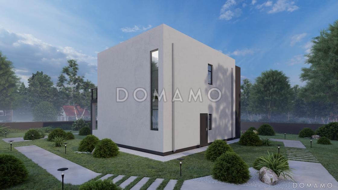 Проект двухэтажного коттеджа в стиле хай-тек, адаптированный для сейсмозоны / 4