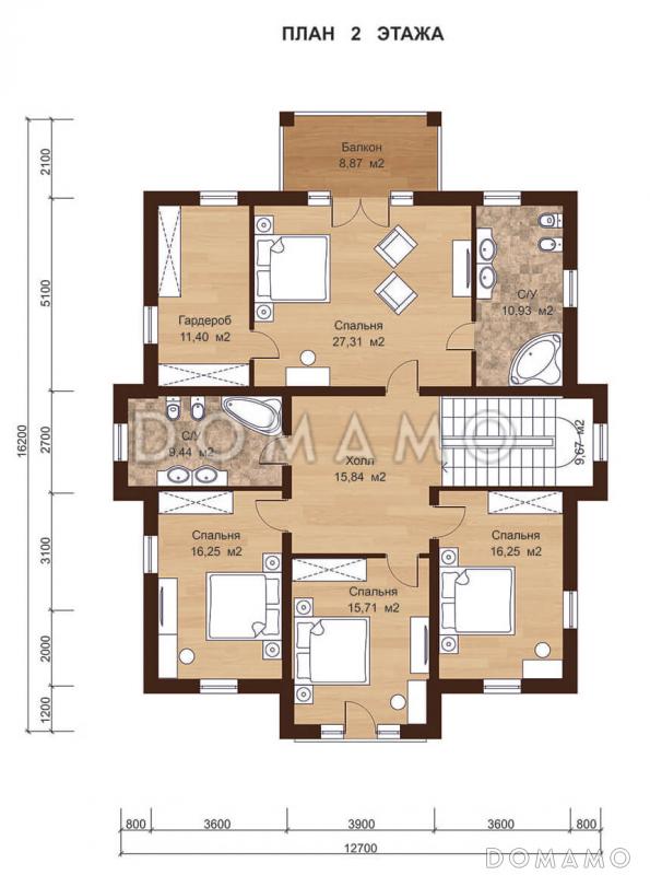 МЮНХЕН 300 / План 2 этажа