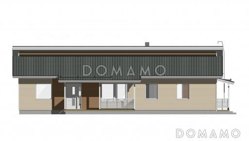 Проект дома c камином / Фасад 3