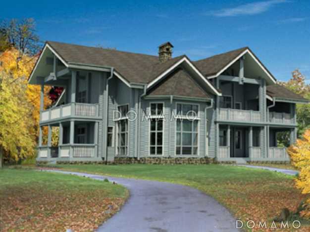 Проект двухэтажного дома из бруса Проект двухэтажного дома из бруса