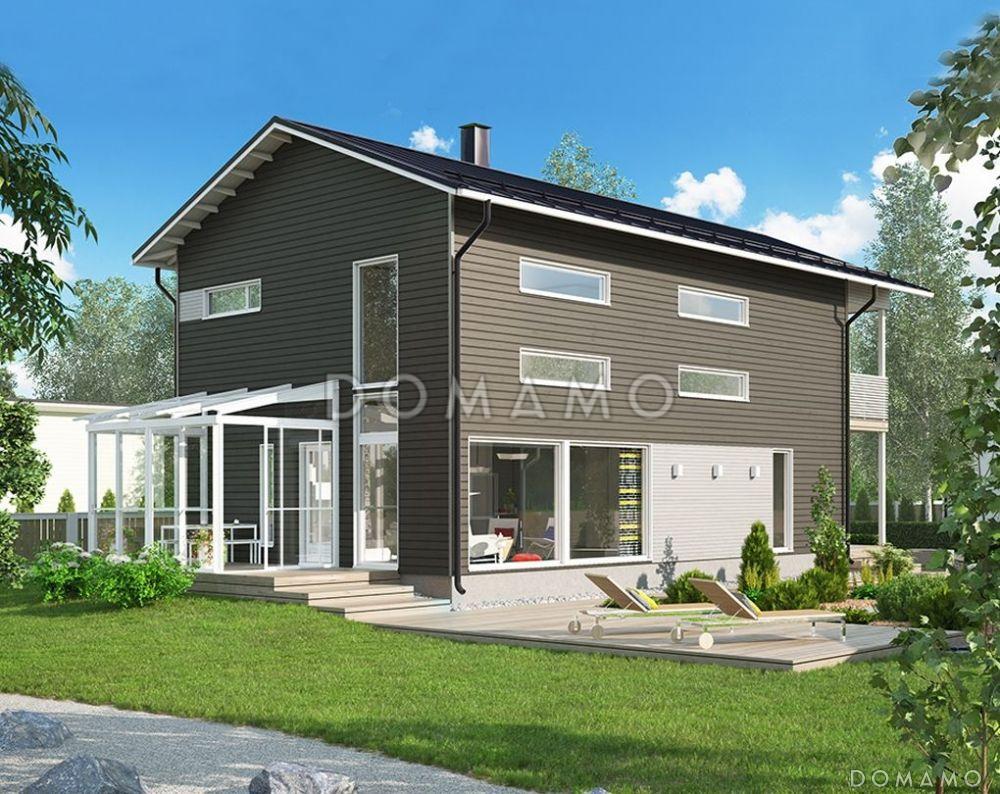 Проект дома с большой кухней-столовой / 1