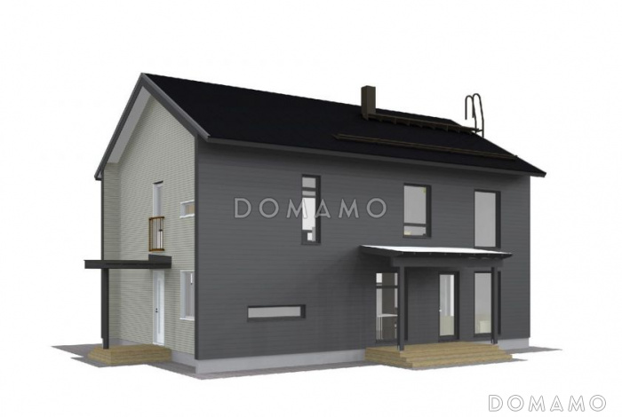 Проект двухэтажного комфортного дома Проект двухэтажного комфортного дома