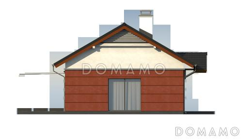 Проект классического одноэтажного дома из газобетона адаптированный для сейсмозоны с тремя спальнями и светлой гостиной / Фасад 1