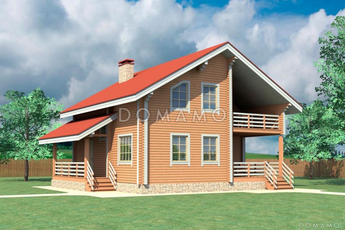 Проект дома из клееного профилированного бруса сечением 180х200 мм / 1