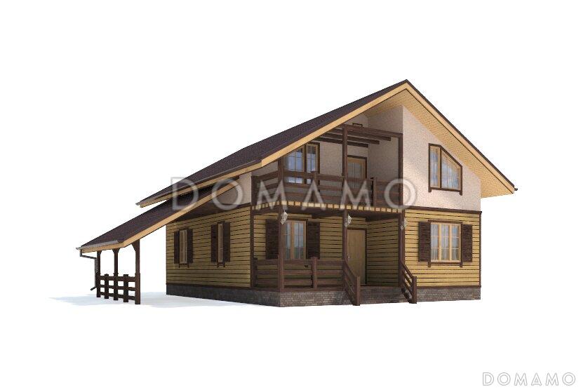 Проект дома с одной комнатой на первом этаже / 2