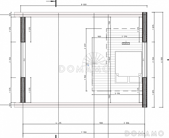 А-фрейм / План 2 этажа