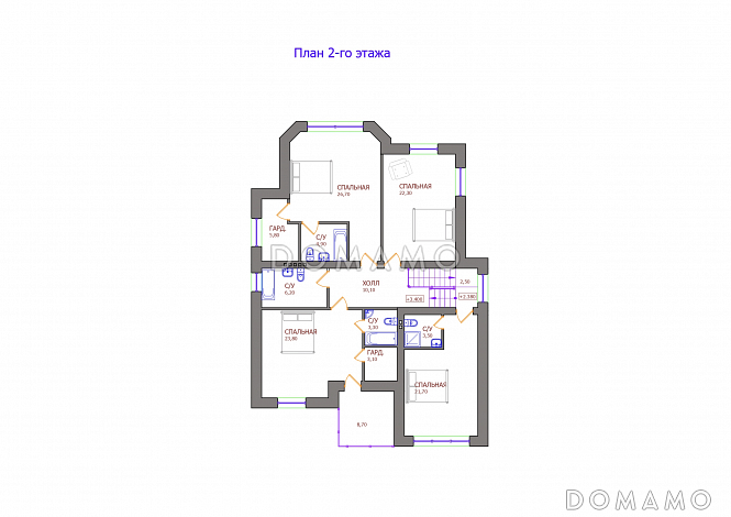 Проект 115 / План 2 этажа