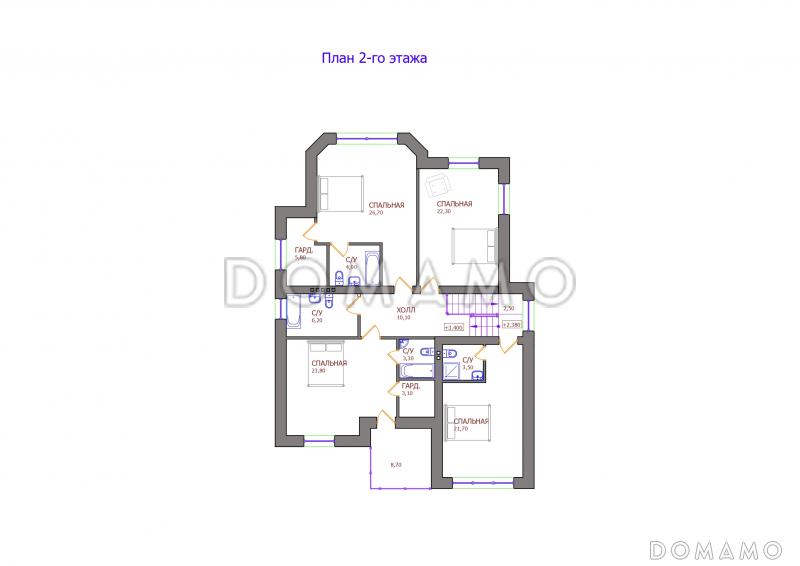 Проект 115 / План 2 этажа