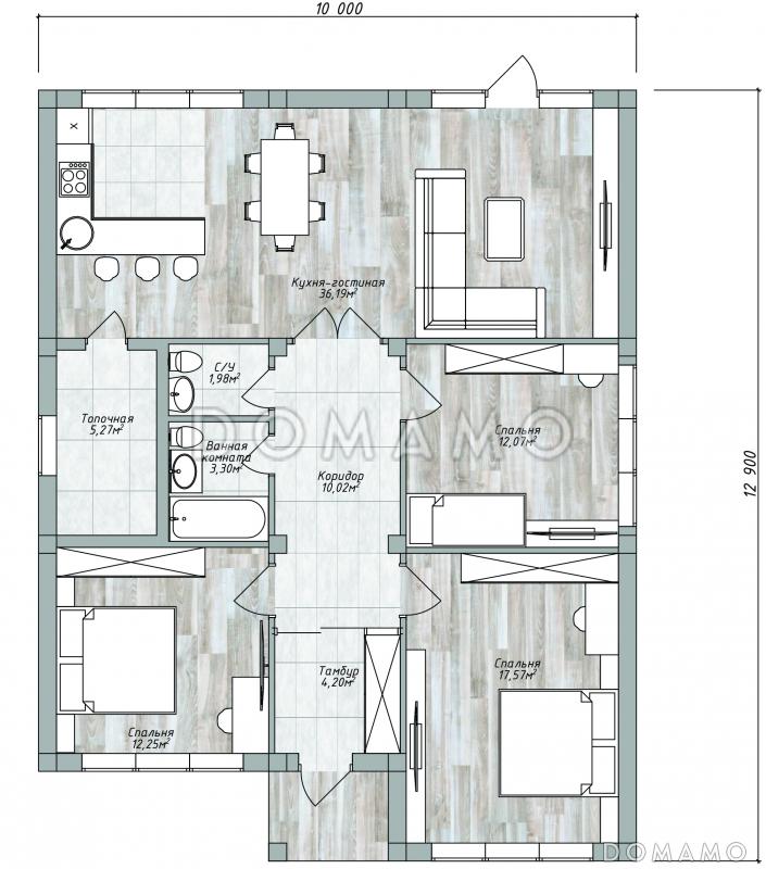 ОД-102 / План 1 этажа