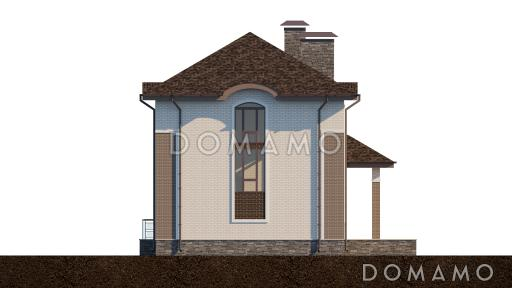 Проект загородного дома с бильярдной, парной, спортзалом, каминной зоной / Фасад 2