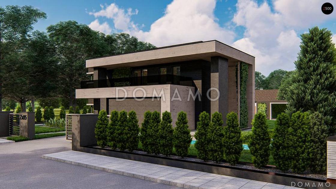 Проект дома из газобетона с кабинетом, гаражом на 2 машины и террасой на втором этаже / 6