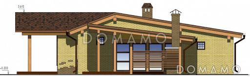 Проект бассейна с зоной отдыха и барбекю / Фасад 2