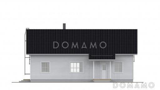 Проект каркасного дома с комнатой отдыха на втором этаже / Фасад 1