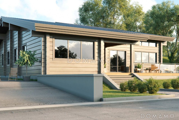 Проект идеального одноэтажного загородного дома Проект идеального одноэтажного загородного дома