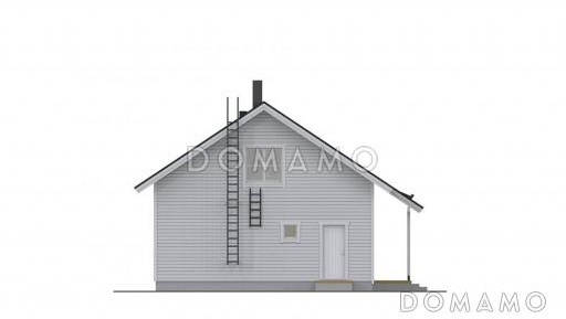 Проект каркасного дома с комнатой отдыха на втором этаже / Фасад 2