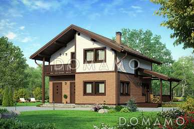 Проект дома из газобетона с четырьмя спальнями