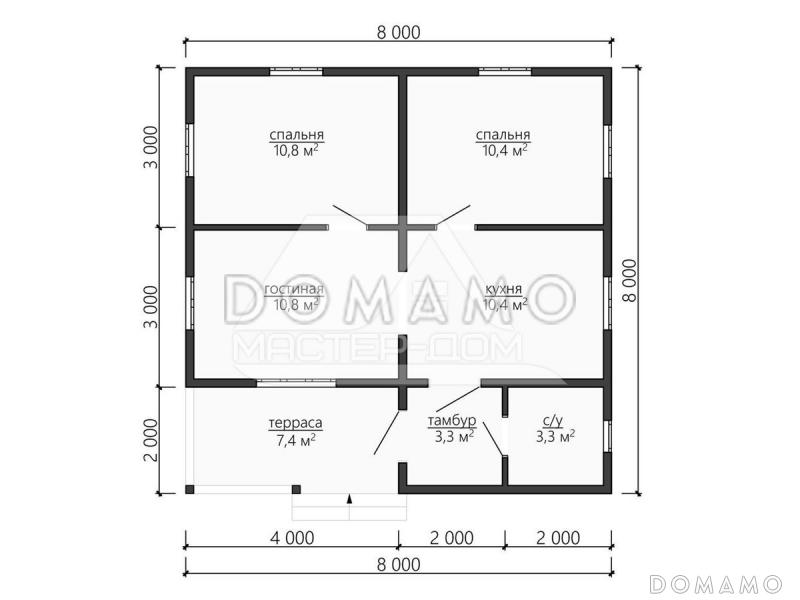 Дубрава / План 1 этажа