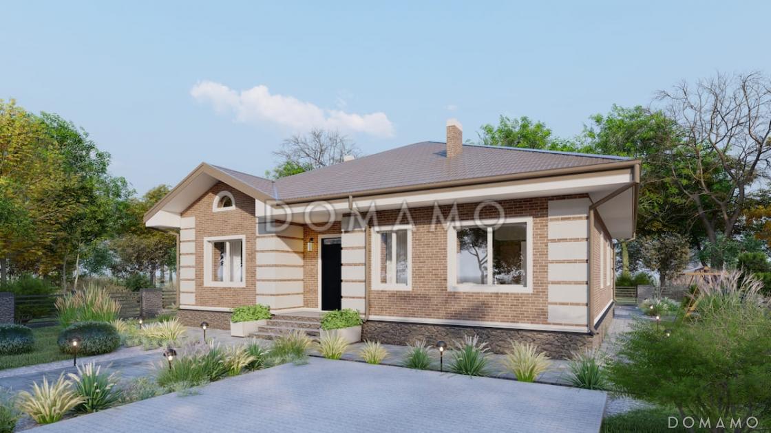 Проект одноэтажного дома из газобетона для небольшой семьи / 3