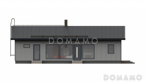 Проект уютного каркасного дома / Фасад 2