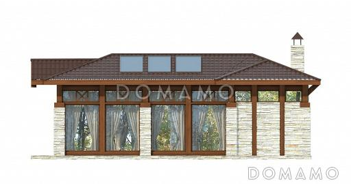 Проект беседки c мангалом / Фасад 3